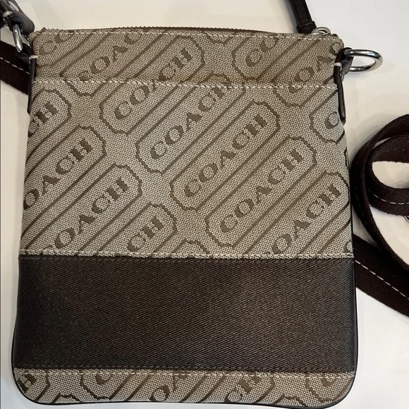 NWOT Coach Tan and Brown crossbody bag - Picture 7 of 13